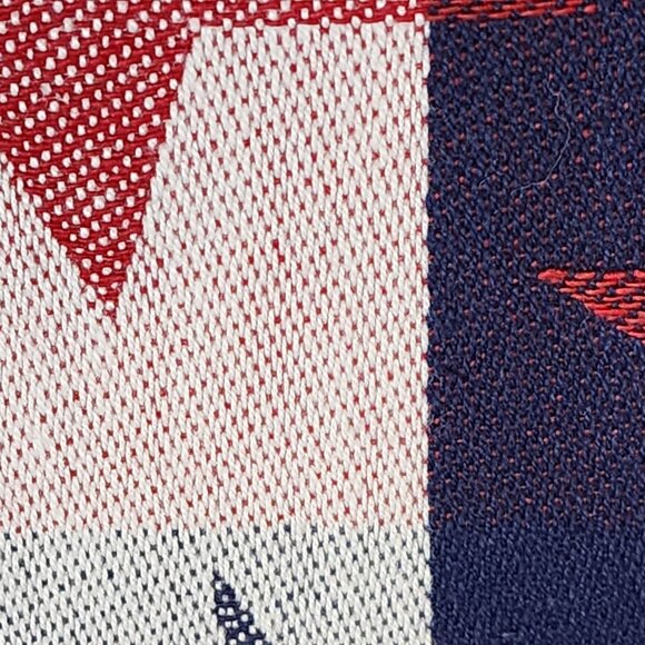 Patriotic Cotton Woven Fabric Red White Blue Stars Check Twill 2yds 24" 46" Wide - Picture 4 of 5